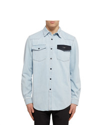 Chemise en jean bleu clair Givenchy