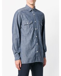 Chemise en jean bleu clair Eleventy