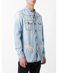 Chemise en jean bleu clair Off-White