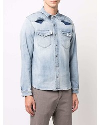 Chemise en jean bleu clair Haikure