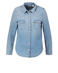 Chemise en jean bleu clair