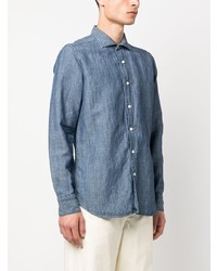 Chemise en jean bleu clair Tintoria Mattei