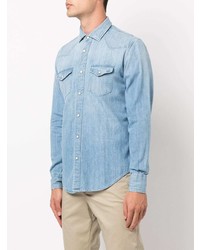 Chemise en jean bleu clair Eleventy