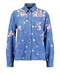 Chemise en jean bleu clair Needle & Thread
