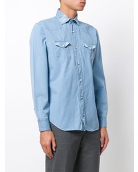 Chemise en jean bleu clair Eleventy