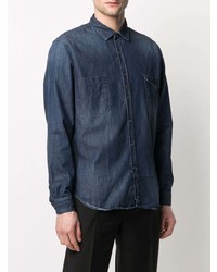 Chemise en jean bleu marine Costumein