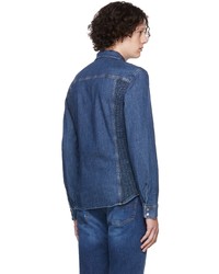 Chemise en jean bleu marine Diesel