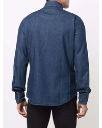 Chemise en jean bleu marine Tom Ford