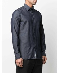 Chemise en jean bleu marine Xacus