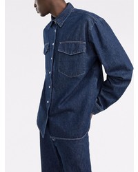 Chemise en jean bleu marine There Was One