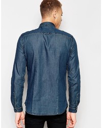 Chemise en jean bleu marine Dr. Denim