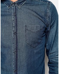 Chemise en jean bleu marine Dr. Denim