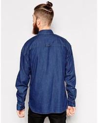 Chemise en jean bleu marine Dr. Denim