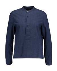 Chemise en jean bleu marine