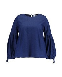 Chemise en jean bleu marine LOST INK