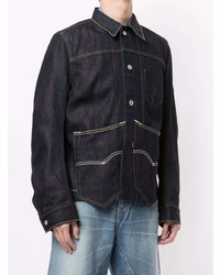 Chemise en jean bleu marine Junya Watanabe MAN