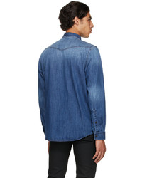 Chemise en jean bleue Hugo