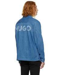 Chemise en jean bleue Hugo