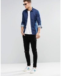 Chemise en jean bleue Asos