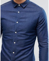 Chemise en jean bleue Asos