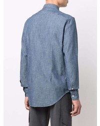 Chemise en jean bleue Eleventy