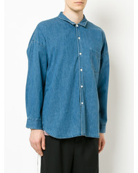 Chemise en jean bleue Monkey Time