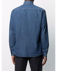 Chemise en jean bleue Z Zegna