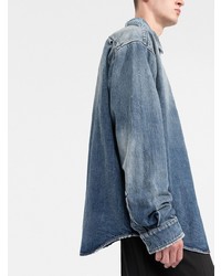 Chemise en jean bleue Balenciaga