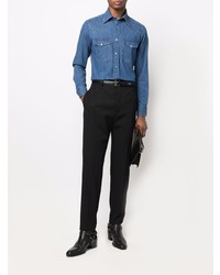 Chemise en jean bleue Tom Ford