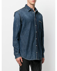 Chemise en jean bleue Philipp Plein