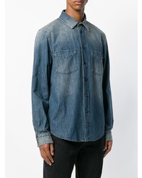 Chemise en jean bleue Kent & Curwen