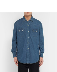 Chemise en jean bleue orSlow