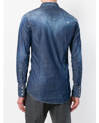 Chemise en jean bleue DSQUARED2