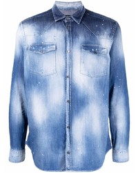 Chemise en jean bleue Dondup