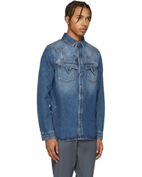 Chemise en jean bleue Valentino