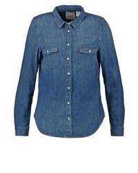 Chemise en jean bleue