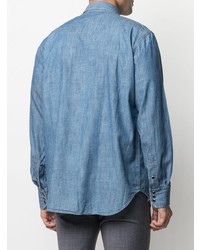 Chemise en jean bleue Tagliatore