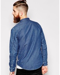 Chemise en jean bleue Edwin