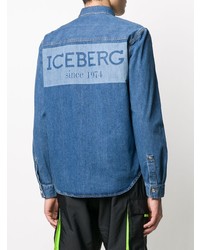 Chemise en jean bleue Iceberg