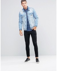 Chemise en jean bleue Asos