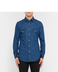 Chemise en jean bleue Tom Ford