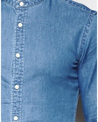 Chemise en jean bleue Asos