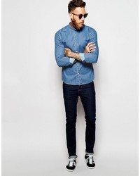 Chemise en jean bleue Asos