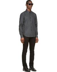 Chemise en jean gris foncé Naked & Famous Denim