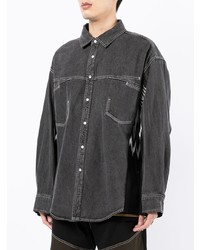 Chemise en jean gris foncé FIVE CM