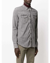 Chemise en jean grise Dondup