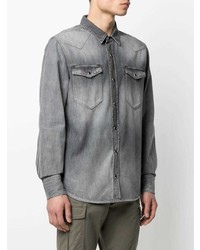 Chemise en jean grise Eleventy