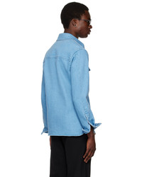 Chemise en jean imprimée bleu clair LU'U DAN