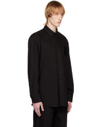 Chemise en jean noire Raf Simons