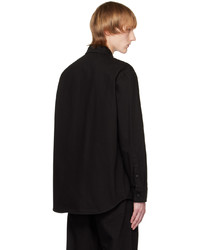 Chemise en jean noire Raf Simons